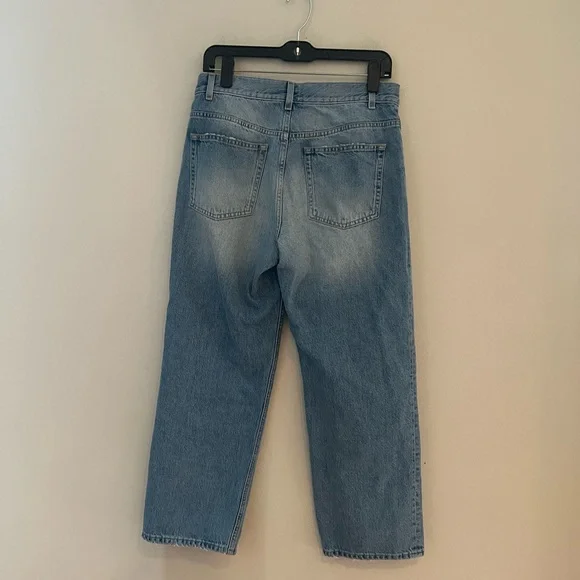 ME + EM Authentic relaxed fit  Blue Distressed Women's Jeans - Picture 11 of 12